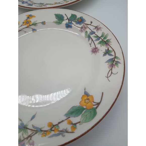 Vintage Woodhill by Citation 7 5/8 Inch Floral Design Salad Plate Set of 4 - Picture 5 of 7